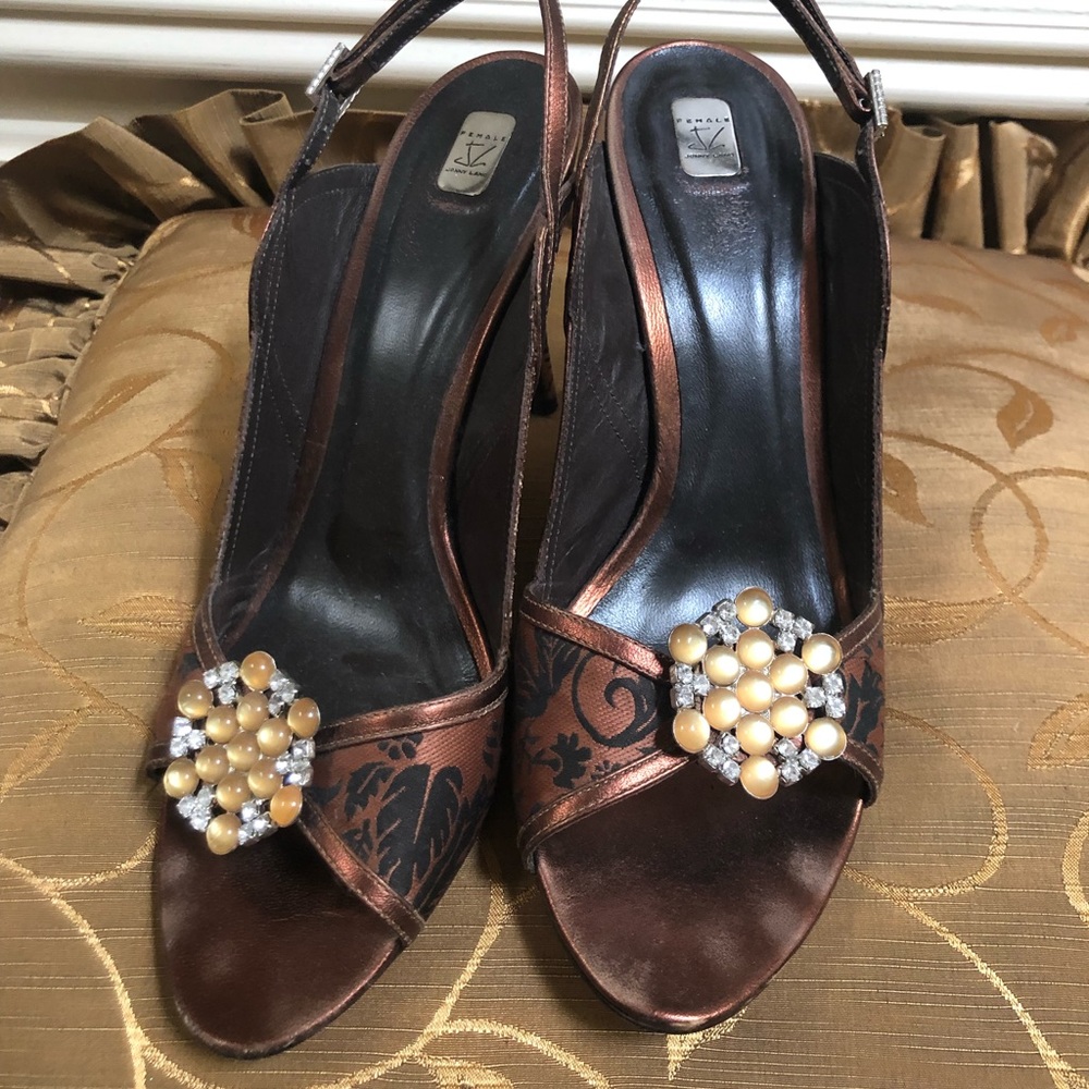 Brown and Black Jonny Lang Heels